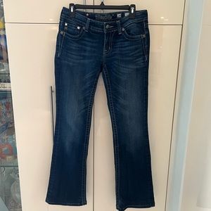 ✩ MISS ME LOW RISE DARK WASH EMBELLISHED JEANS ✩